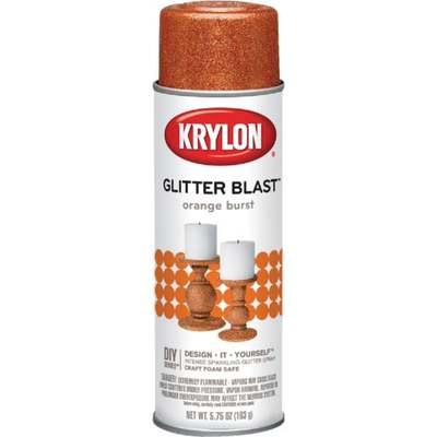 ORANGE BURST GLITTER SPRAY PAINT