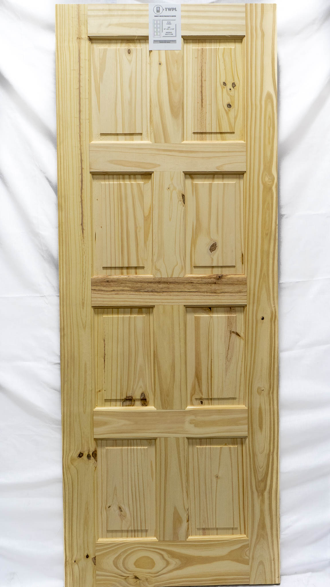 32"x 80" 8 Panel Pine Door