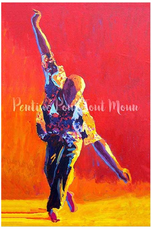 PAINTING 18X24 "BELLE CHO MALE"