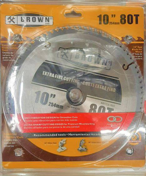 10" 80T TCT SAW BLADE