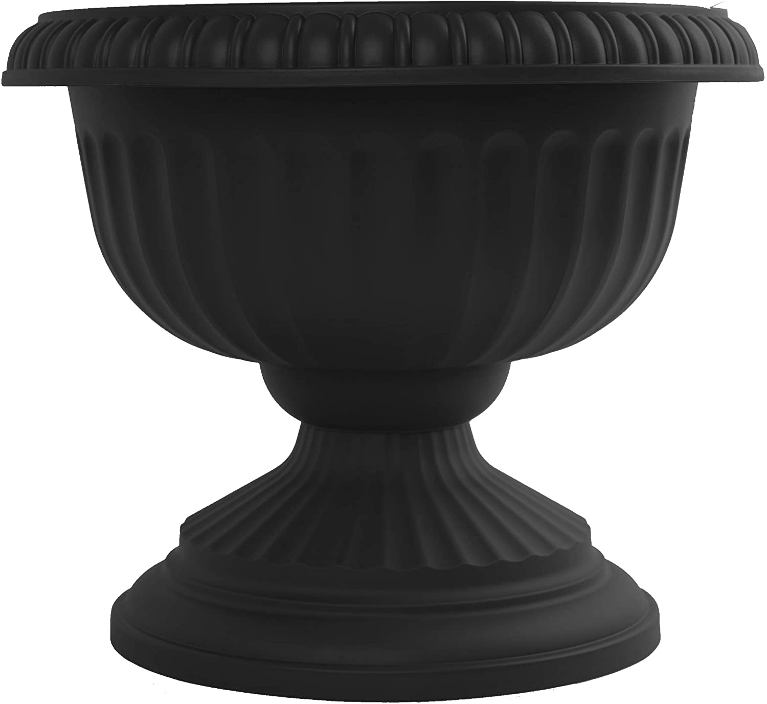 12" GRECIAN BLACK URN