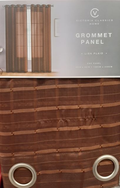 LISA PLAID SHEER GROMMET PANEL 5