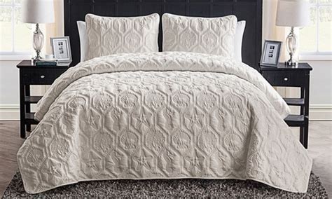 Shore 3PC Quilt King Set - Sand
