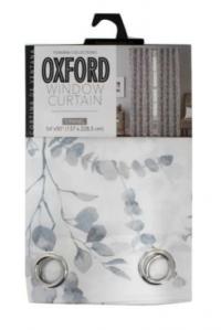 SUNSAFE OXFRD PRINTD WINDW CURTN