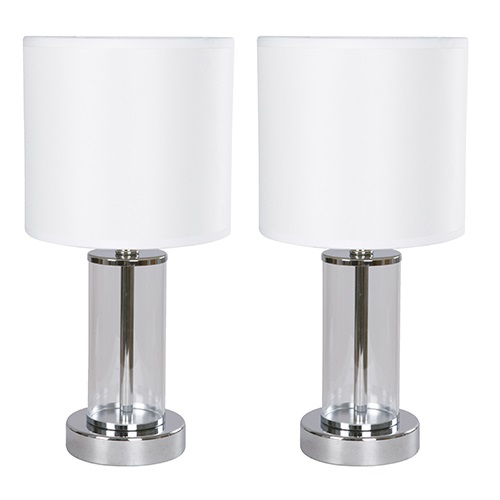 1L TABLE LAMP CHRME E27 60W