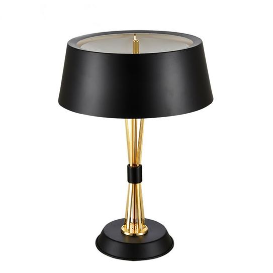 DESK LAMP, BLACK GOLD