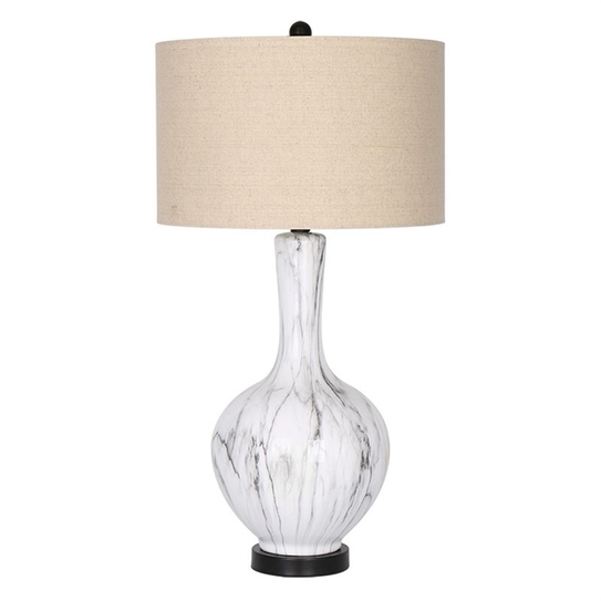 DESK LAMP, WHITE BLACK
