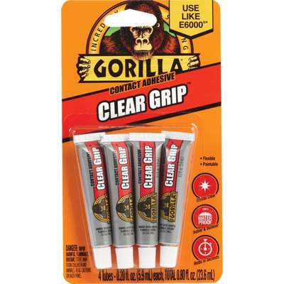 4PK GLORILLA CLR GLUE MINI 0.2OZ