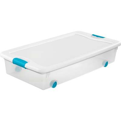 56QT WHEELED LATCH BOX