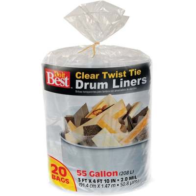 20CT 55GAL CL DRUM LINER