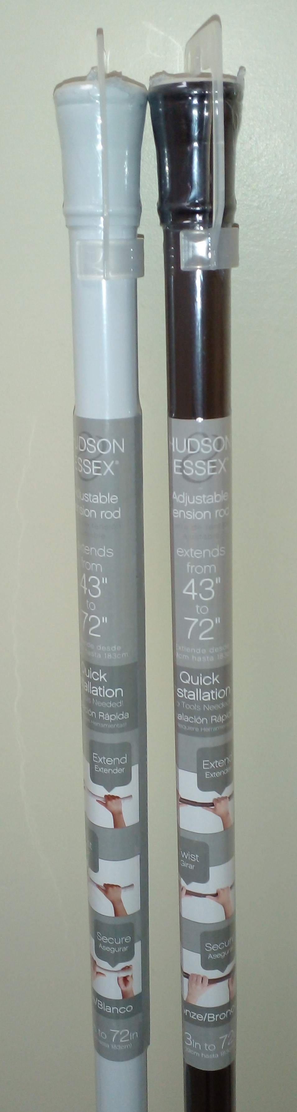 72" TENSION SHOWER ROD ASSORTED