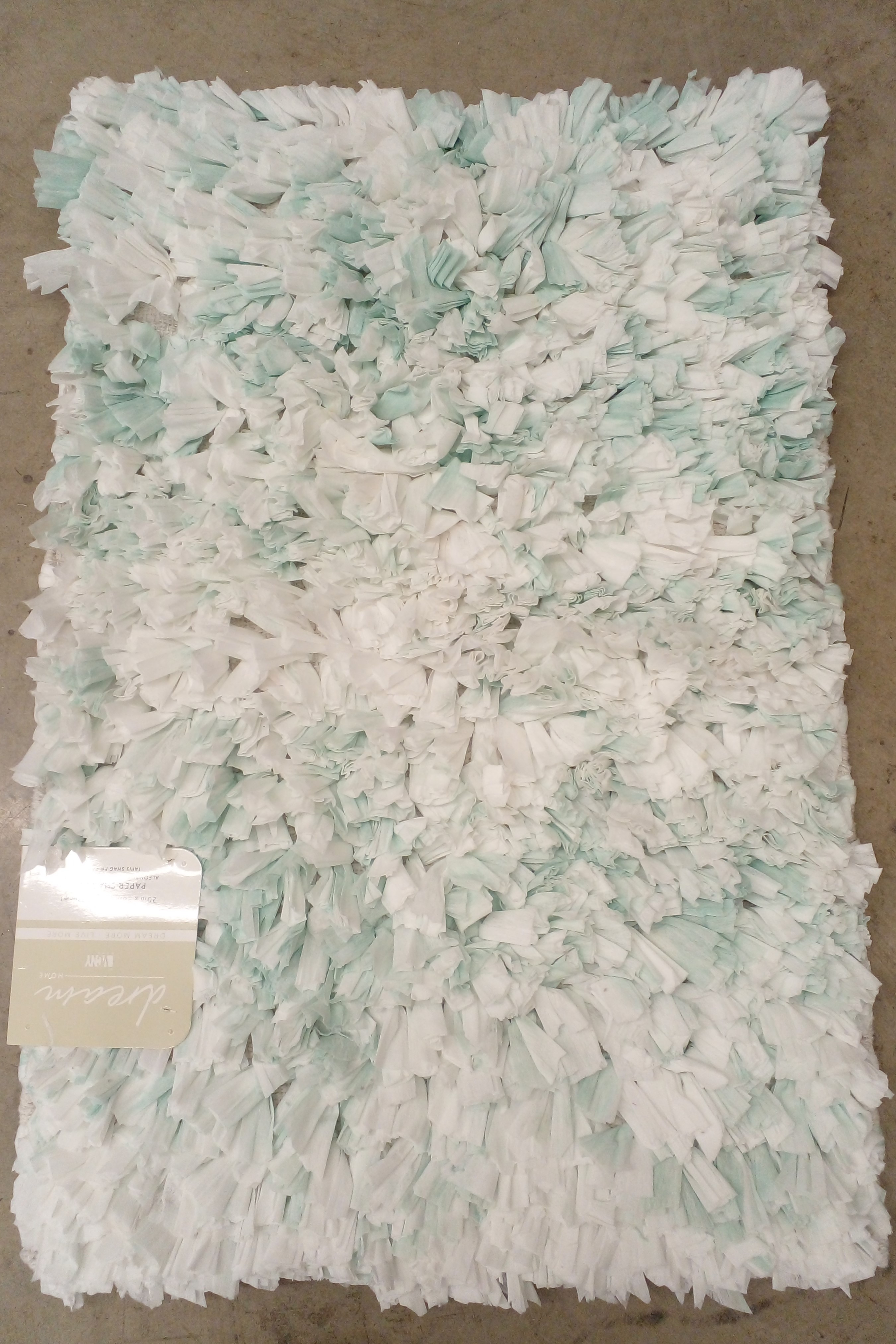 Two Tone 2030 Paper Shag - White