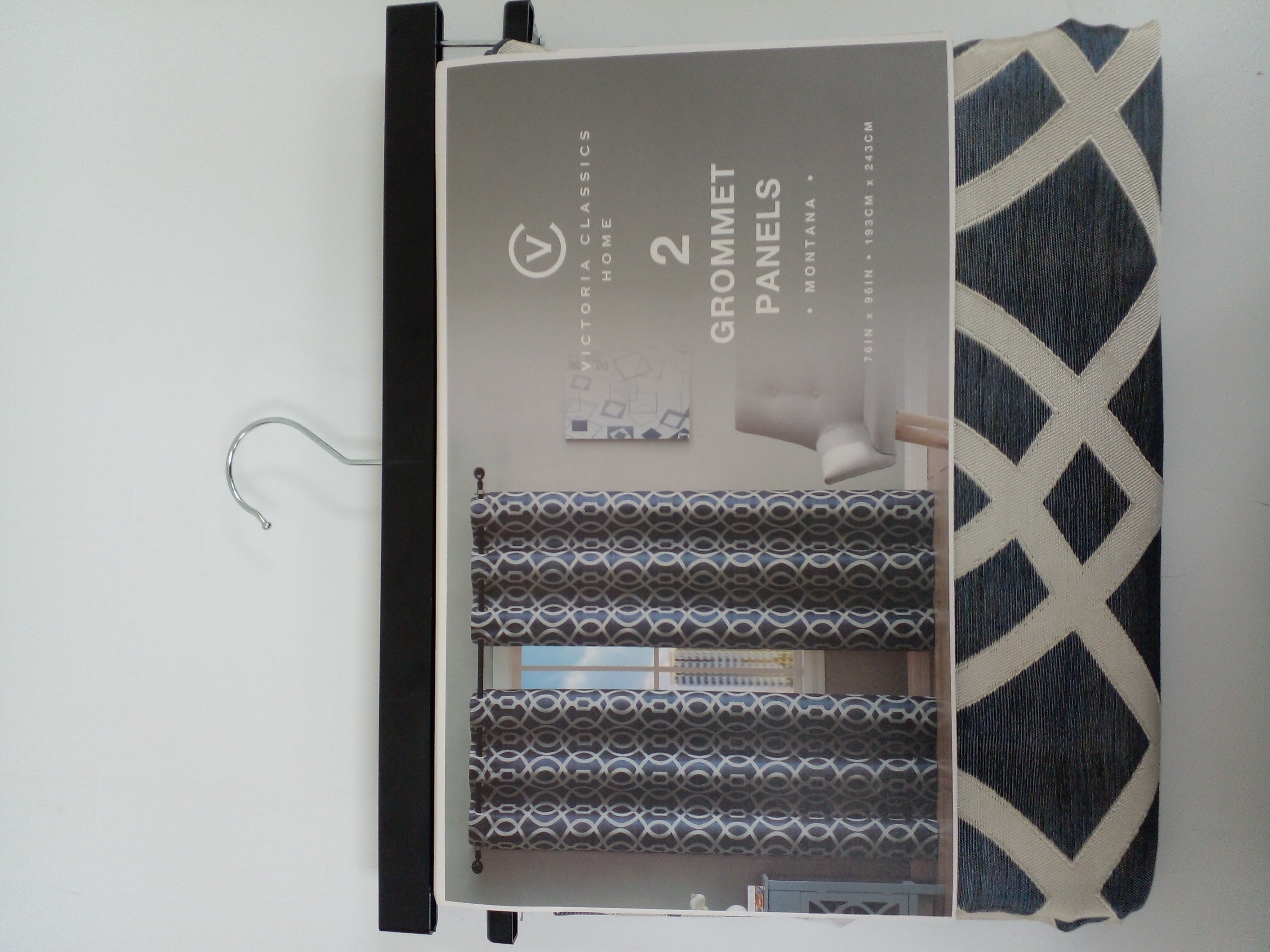 JAQUARD PANEL PAIR 76X96"-BLUE
