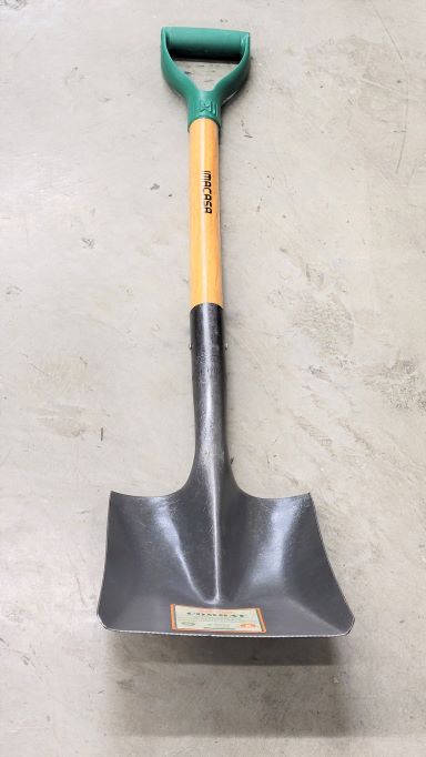 IMA SHOVEL D-GRIP GRN WD/HNDLE