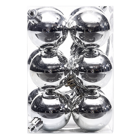 BALL 12PC PVC BOX SHINY 4CM .