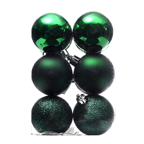 BALL 12PC SHINY/MATT/GLIT 5CM .