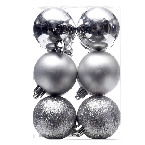 BALL 12PC SHNY/MAT/GLIT 5CM .
