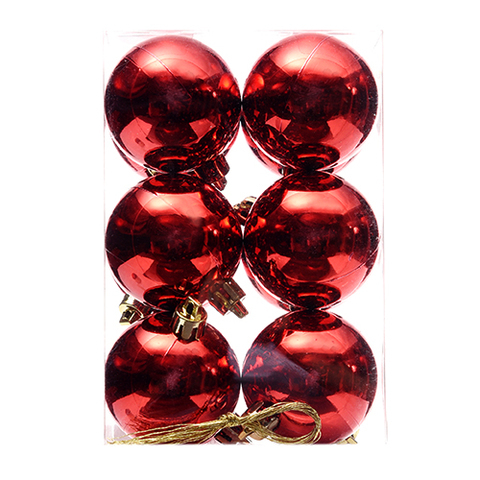 BALL 12PC SHINY PVC BOX 5CM .
