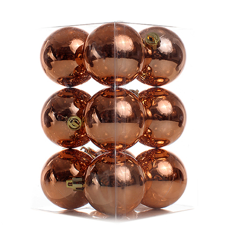BALL 12PC SHINY PVC BOX 5CM .