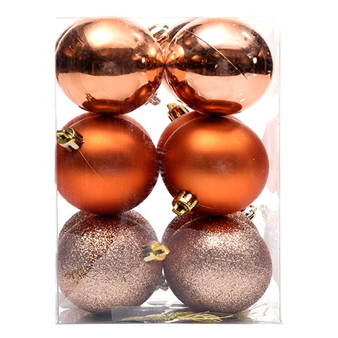 BALL 12PC SHINY/MATT/GLIT 6CM .