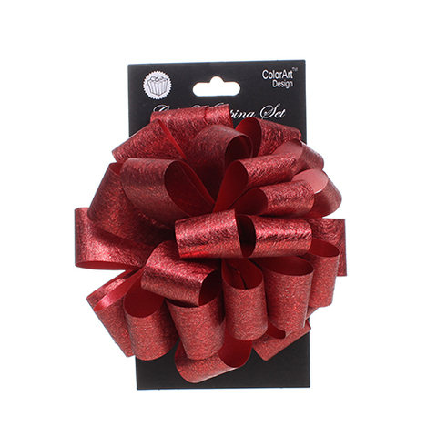 POMPOM BOW 5IN 1PC .