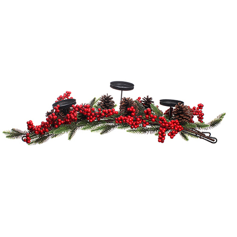 60CM CANDLE HOLDER RED .