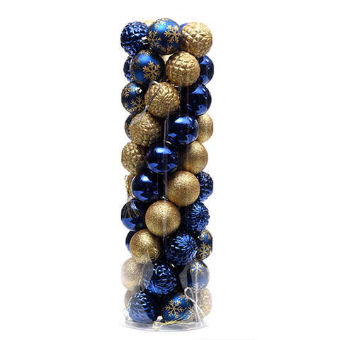 BALL 50PC SHINY/GLIT 6CM .