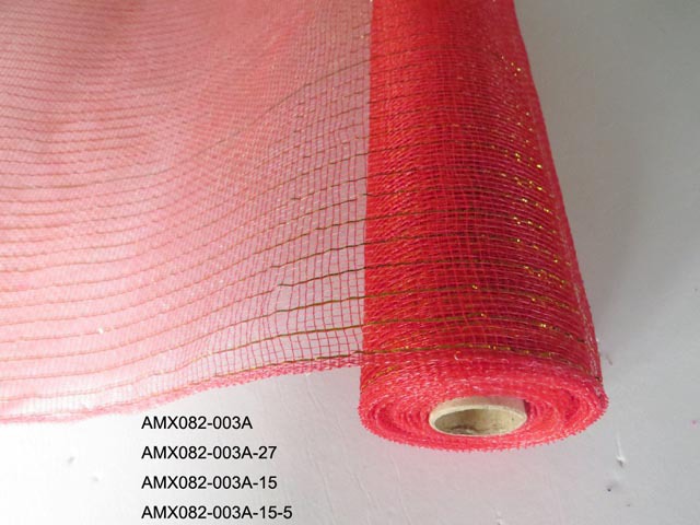 MESH 15CMX10YRDS XMAS RED