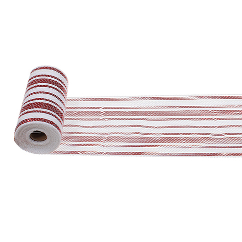WHITE/RED MESH 6&nbsp;&nbsp;X10YDS .