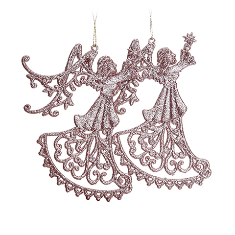 ORNMENT 18X9X1CM ROSE GLD .