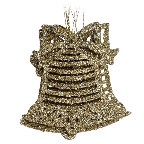 ORNMNT 6PC 10.5X9.5X0.3CM GLD .