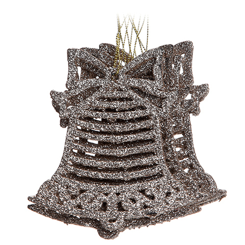 XMAS ORNAMENT 6PC CHAMPANGE .