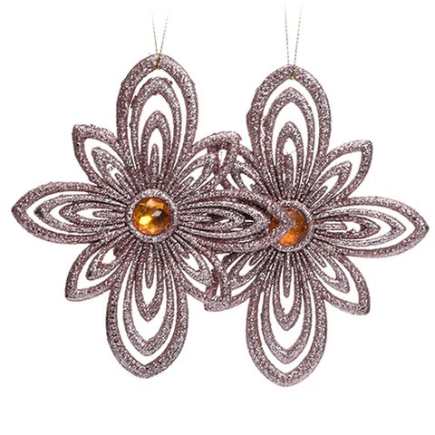 XMAS ORNAMENT ROSE GOLD .