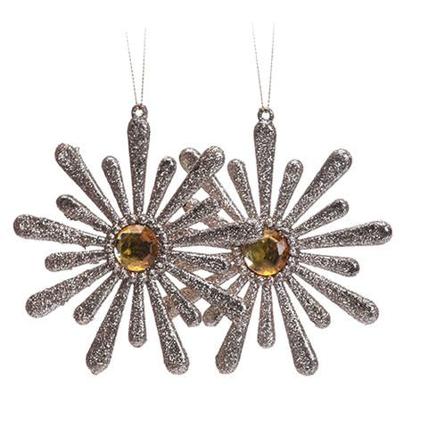 ORNMENT 12X11X1.5CM CHMPGNE .