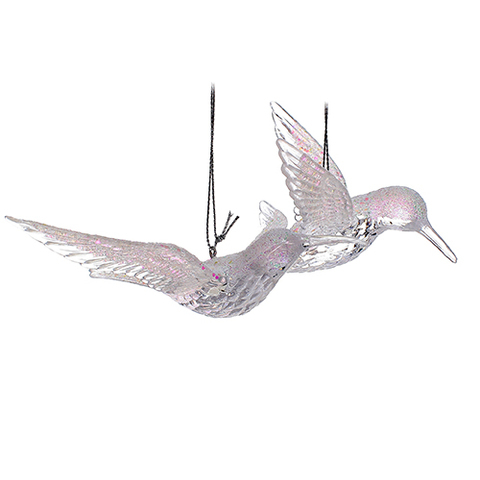 2SET BIRD ORNAMENT 5.5" .