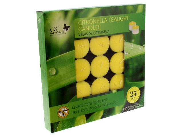 SET OF 25 PCS CITRONELLA CANDLE