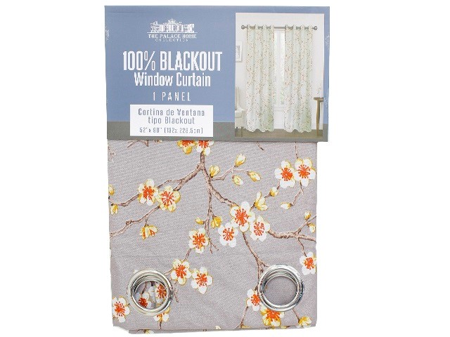 1PC DK GRY MICRO WINDW CURTN