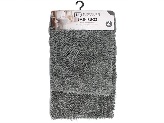 GREY BATHRUGS 2PCS SET