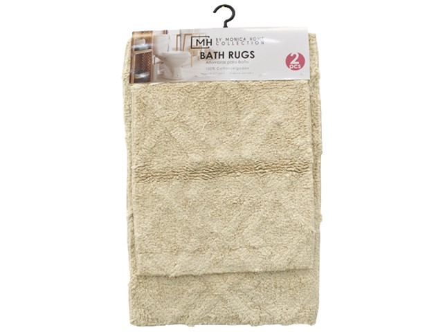 IVORY BATHRUGS 2 PC SET