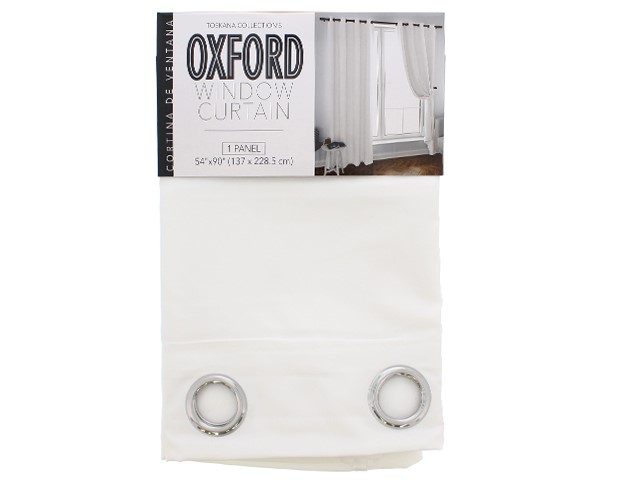 OXFRD SOLID WHT  WINDW W/GRMTS