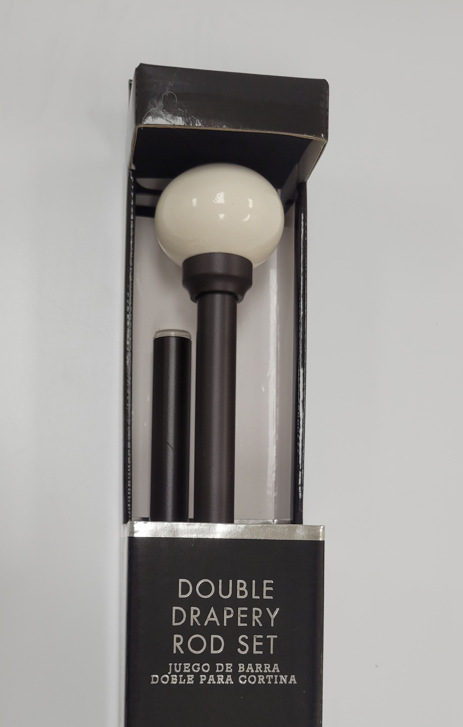 CRACKEL DBLE ROD SET 48"X86" BRW