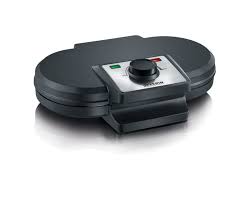 DOUBLE WAFFLE MAKER BLK 1200W