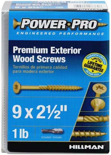 1LB 9X2-1/2 WOOD SCREW