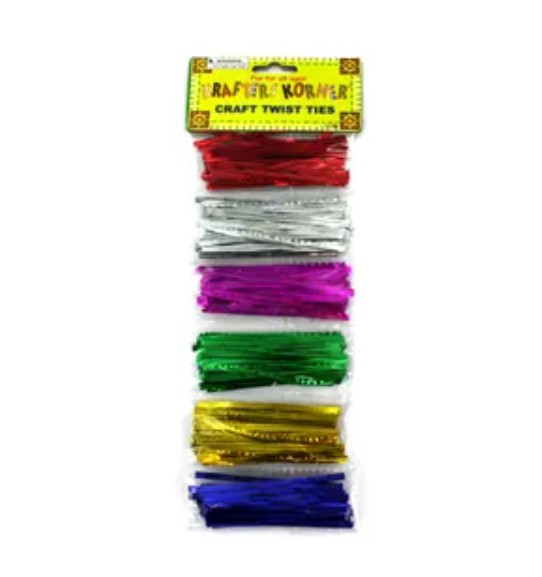 METALLIC CRAFT TWIST TIES