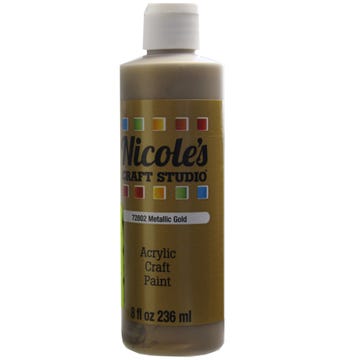 8OZ CRAFT PAINT METALLIC GOLD