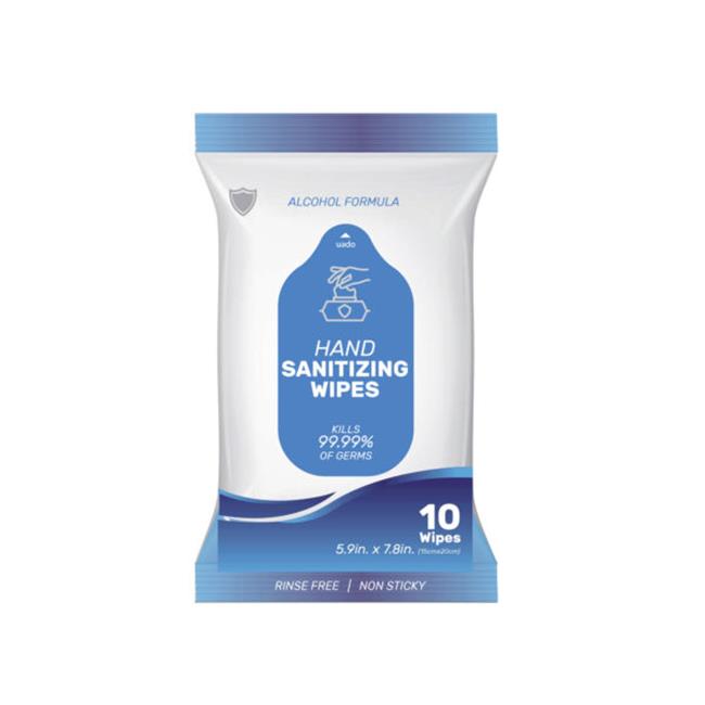 10PK HAND SANITIZING WIPES