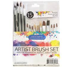 15PC ARTIST PAINT BRUSH SET