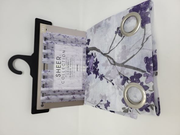 JASMINE PRTD GROMMET SHEER 55X84