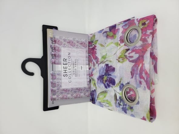 ROSIE PRTD GROMMET SHEER 55X84