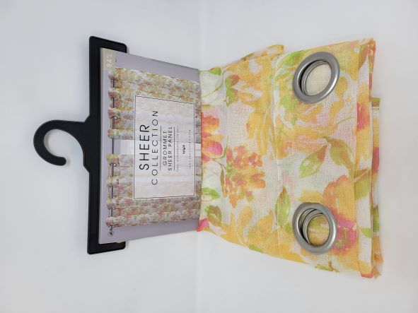 ROSIE PRTD GROMMET SHEER 55X84